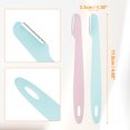 thumbnail image 2 of Unique Bargains 6Pcs Eyebrow Razor Facial Razor Brow Shaper Eyebrow Trimmer Tool Pink Blue ABS Stainless Steel, 2 of 7