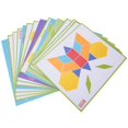 thumbnail image 4 of 170 Uds. Forma de geometría en madera para niños, bloques de tangram de construcción, rompecabezas, juego educativo, 4 of 4