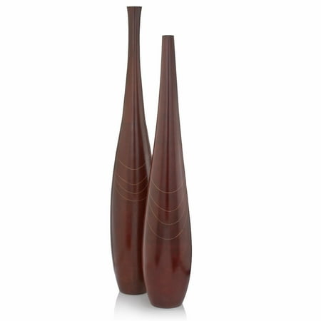 Modern Day Accents Rojo Tall Floor Vases In Set Of 2 Walmart Com