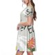 thumbnail image 2 of Balery Happy Easter Vestidos sueltos de manga corta para mujer, vestidos de verano 2025, vestidos casuales de corte A con vuelo., 2 of 6
