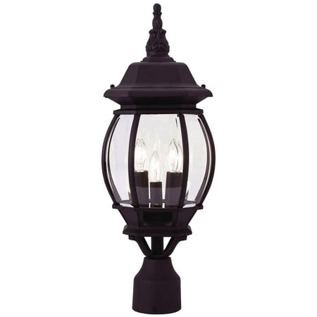 - Livex Lighting Frontenac 3 Light Outdoor Post Lantern