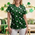 thumbnail image 4 of UngA Womens St Patricks Day T Shirts Short Sleeve V Neck Colorful Graphic Print Tees Tops Pockets Soft Loose Fit St.Patricks Day Shirts Women,L, 4 of 8