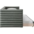 thumbnail image 3 of Pemberly Row Contemporary Soft Green Vegan Leather Twin Daybed, 3 of 8