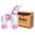 thumbnail image 5 of PonyCycle Kid-Powered Unicorn Ride-On Toy, No Battery, Smooth Wheels, Ages 7+, Pink, Ux502, 5 of 11