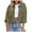 Army Green, variant on TYGHBN Womens Western Jacket Womens Casual Cropped Jackets Button Down Long Sleeve Shirts Jacket with Pockets Casual Jackets for Women for Winter Fuzzy Zip up Hoodie Women Knit Sweatshirt Band Tees