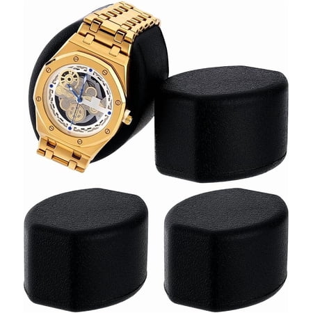 4pcs Watch Pillows for Watch Winder 2x2.5x1.5 Inch Black Watches Holder Display Pillow Cushion Pad Storage Pillow
