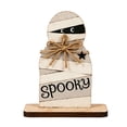 thumbnail image 2 of Spooky Halloween Mummy Standing Sign 6 Inch Cute Halloween Decor for Home Indoor Wooden Halloween Tiered Tray Decor Spooky Halloween Tabletop Accent, 1 Pack, 2 of 6