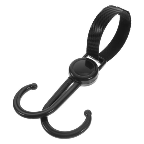 GAXIRE Black Plastic Shopping Cart Hooks Set of 1 - Trolley Hook for Grocery Bags and Accessories