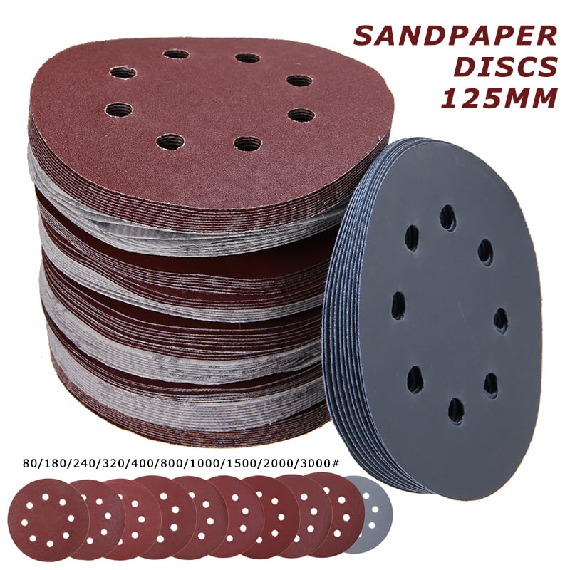 80-3000 Grit 3" Sanding Discs Polishing Pad Hook Loop Sandpaper Abrasive Paper 