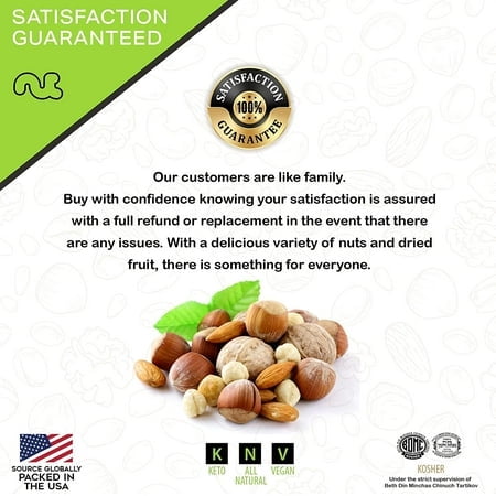 Nut Cravings Mixed Nuts Roasted & Salted Brazils, Pecans, Almonds, Hazelnuts, Cashews (3 lbs) Kosher