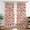 Mushroom and Toadstool Pink Pattern-1, variant on Mushroom and Toadstool Pink Pattern Pinch Pleat Semi Sheer Linen Curtains, Pleated Window Curtains with Hooks & Rings, Linen Textured Gifts for Living Room Bedroom,40"x108"