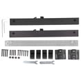thumbnail image 1 of Kit de herrajes para puertas corredizas de granero, 2 piezas, mecanismo de cierre suave, amortiguador de resorte, 120-240 lb, 1 of 14