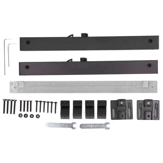 Kit de herrajes para puertas corredizas de granero, 2 piezas, mecanismo de cierre suave, amortiguador de resorte, 120-240 lb