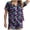 Purple, variant on Halloween Silk Pajamas Women’s Shorts Set Two Piece Summer Out with Short Sleeve V-Neck Top and Matching Bottoms for Everyday Travel Purple S