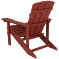 thumbnail image 3 of Home Square 2 Piece Faux Wood Adirondack Chair Set In Red, 3 of 5