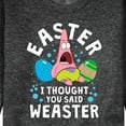 thumbnail image 3 of SpongeBob Squarepants - Easter Weaster - Men's Crew Neck Fleece Pullover, 3 of 7