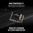 thumbnail image 4 of CORSAIR MP600 Mini - SSD - 1 TB - Interne - M.2 2230 - PCIe 4.0 x4 (NVMe) - 256 Bits AES, 4 of 6