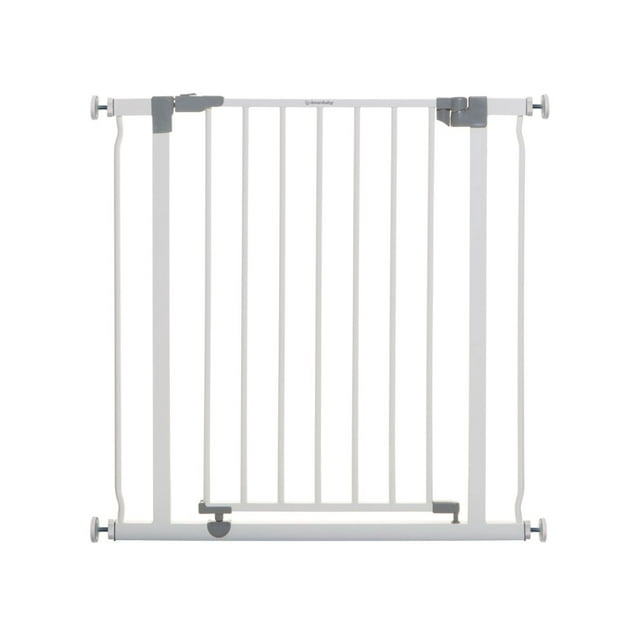 Puerta de seguridad Liberty Blanca de metal Dreambaby, 75 a 81 cm de ancho y 76 cm de altura