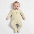 thumbnail image 5 of Newborn Sleepwear Button-Up Bodysuit,Baby Boy Clothes,Unisex Newborn Long Sleeve Snug Fits Footed Sleeper Pajamas, 5 of 9