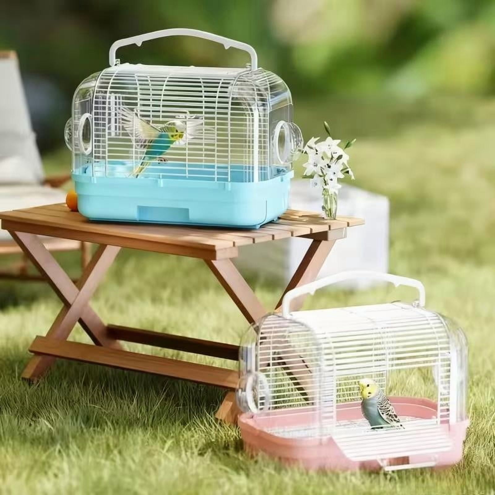 Portable Bird Cage for Small Parrots - Lightweight & Foldable Travel Cage