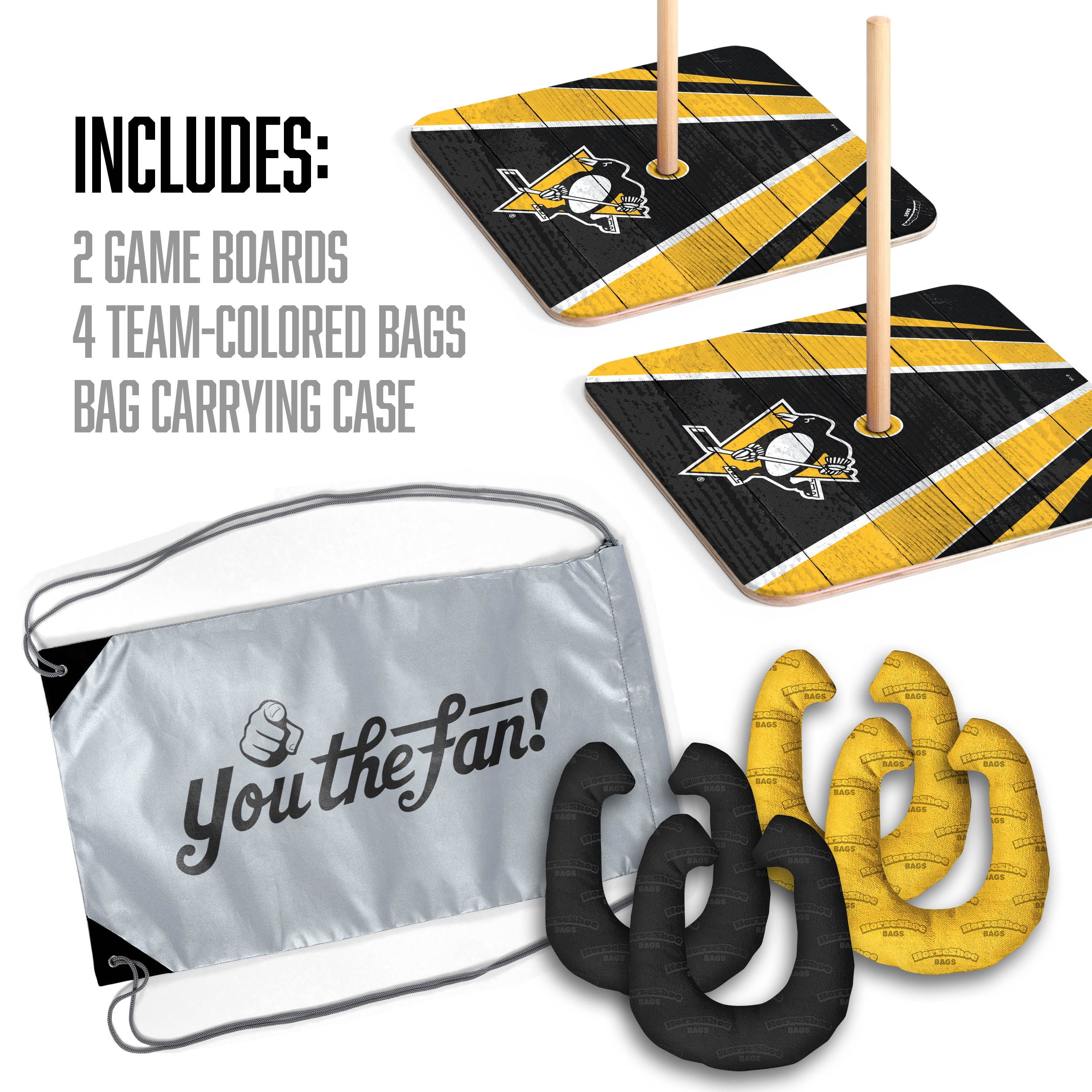 YouTheFan NHL Pittsburgh Penguins HorseShoe Bags