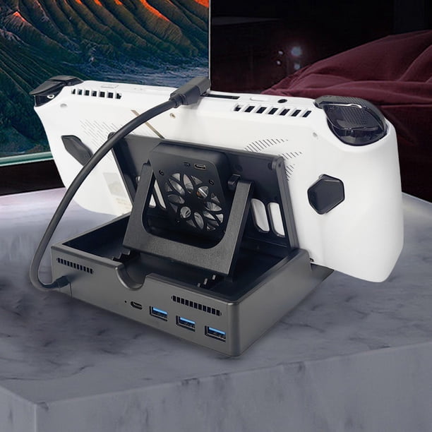 Estación De Acoplamiento Soporte ajustable 4K 60Hz Expansion Dock USB 3.0 para Asus ROG Ally (4 en 1)