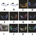 thumbnail image 2 of 2 Pieces Christmas Banquet Glowing Glasses Battery Powered Colorful Lighted Eyeglass Button Operation Luminous Eyewear Bar Pub FG34 Dual Control, 2 of 9