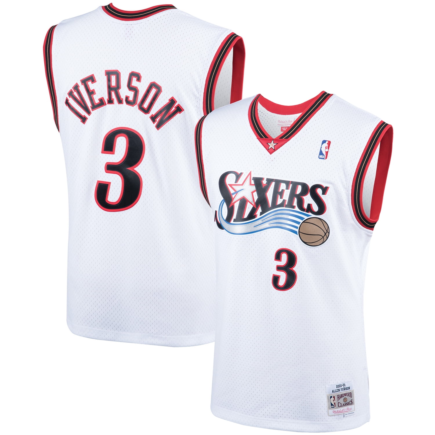 allen iverson jersey white