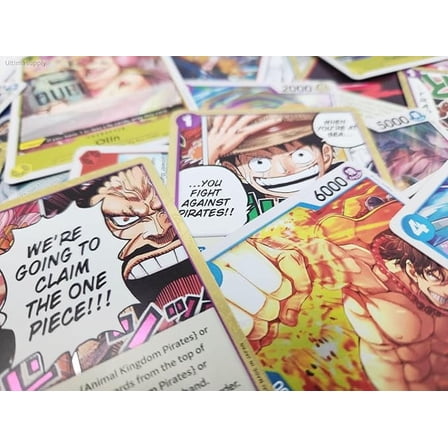 400  One Piece Trading Card Game Card Lot with Guaranteed Foils