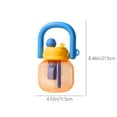 thumbnail image 4 of Botella de agua para niños con copa de vientre grande | Vaso con pajita de plástico esmerilado de 850 ml | Alta capacidad a prueba de fugas | Lindo colgante | Deportes al aire libre unisex para, 4 of 9