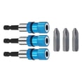 thumbnail image 4 of 3 Set 1/4 In Hex Shank Magnetic Bit Holder Screwdriver Drill Bits Extension Bar, 4 of 9