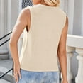 thumbnail image 4 of JGGSPWM Cardigan Sans Manches en Tricot Noué pour Femmes, Ouvert, Beige TG, 4 of 7