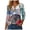 Navy, variant on GEWSEY America 250 Tshirt 3/4 Sleeve Tops V Neck Independence Day Shirts Patriotic Pattern Tunic Tops (Black, L)