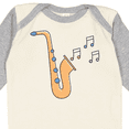 thumbnail image 4 of Inktastic Saxophone Player Music Girls Long Sleeve Baby Bodysuit, 4 of 5