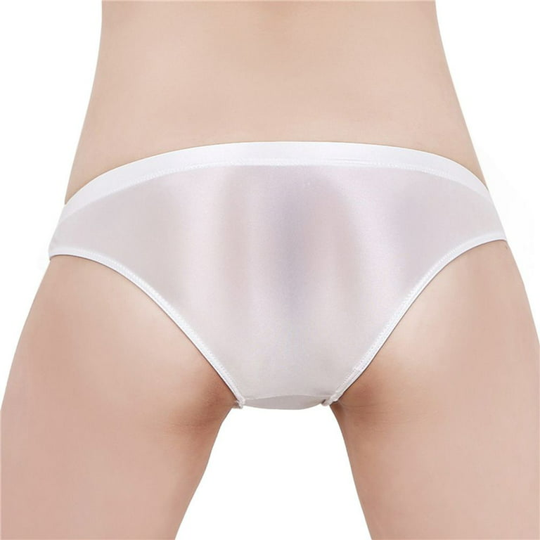 Large Size Shorts Shiny Satin Gloss Transparent Underwear Knickers