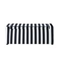 thumbnail image 4 of Hansel Black/White Velvet Storage Bench - Upholstered, 4 of 9