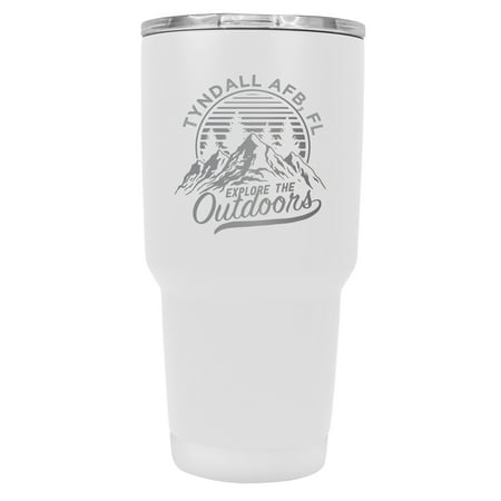 

Tyndall Afb Florida Souvenir Laser Engraved 24 oz Insulated Stainless Steel Tumbler White White.