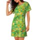 thumbnail image 2 of Fotbe St. Patrick's day Bata de Dormir para Mujer con Estampado, Camisón de Algodón de Manga Corta, Ropa de Dormir Casual, 2 of 6