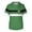 Green C, variant on Unisex V Neck Scrub Top Short Sleeve Lightweight Four Leaf Clover Print Medical Uniform Shirt for Healthcare Work Army Green L