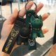 thumbnail image 3 of LLavero de Bulldog Francés Punk para hombre y mujer, llaveros de perro de cuero PU, colgante de bolso, joyería de baratija, llavero, 3 of 4