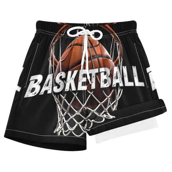 joogoo Cool Basketball Boys Swim Trunks Beach Swimsuit Shorts Boxer 8Y