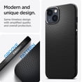 thumbnail image 3 of Funda Spigen Liquid Air para iPhone 13 (2021) - Negro mate, 3 of 8