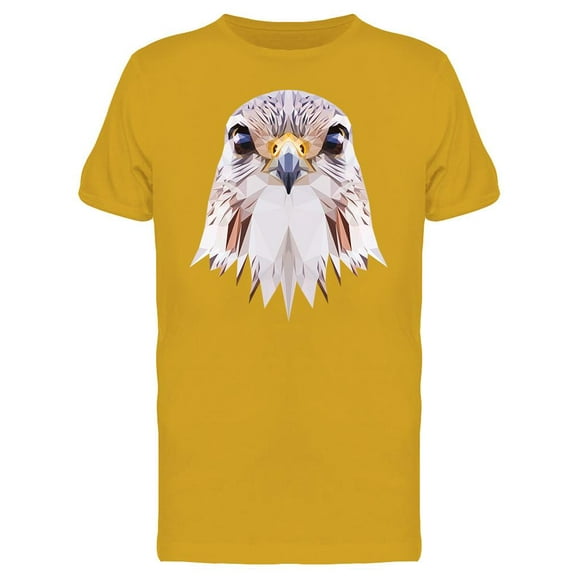 Falcon Head In Low Poly T-Shirt Men -Image by Shutterstock, Male 3X-Large