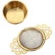 thumbnail image 2 of Tea Strainers with Drip Bowls, Mesh Tea Infuser Stainless Steel Loose Leaf Tea Filter (Silver and Gold,4 Pieces, 2 of 4
