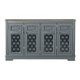 thumbnail image 3 of FESTIVO Farmhouse Buffet Cabinet with Glass Doors and Adjustable Shelves - Gray, 3 of 6