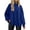 Blue, variant on MOSHU Crewneck Sweaters for Women Drop Shoulder Long Sleeve Tops Side Slit Oversized Pullover Sweaters