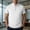 (Casual 140)White, variant on DayScoop Plus Size T-Shirt for Men Solid Color T Shirt Summer Short Sleeve Casual Fashion Style Striped Breathable Mesh Seamless Half Sleeved Oversize Tops