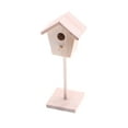 thumbnail image 2 of DOLITY 1/12 Mini Fairy Garden Dollhouse Birdhouse Freestanding Simulation Bird Hut Wood, 2 of 8