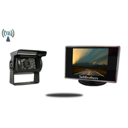 Vehicle Mount System - Tadibrothers 4.3 Inch Monitor and 120 Degree Wireless Mounted RV Camera (RV Backup System)