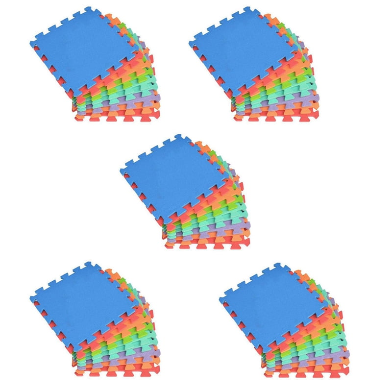 Play Mats Puzzle Modular Colored 100 Pieces 30X30 cm Soft Eva Foam
